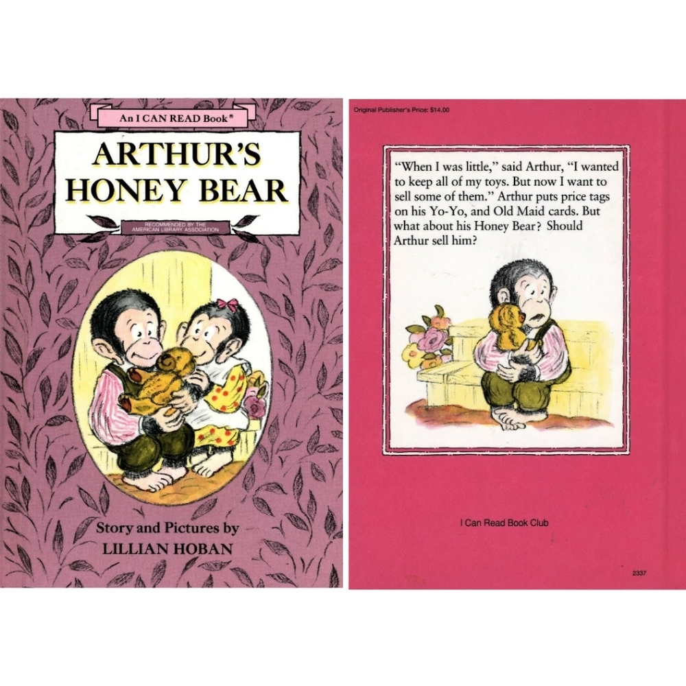 Vinatge 1974 'Arthur's Honey Bear' Hardcover Book First Edition Lillian Hoban
